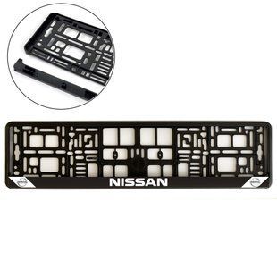 Купить Рамка номера для Nissan Морозостоякая Цветной Логотип (Avtovin) 86708 Рамка номера - Модельные  надписи