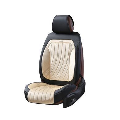 Купити Авточохли для сидінь Алькантара Екошкіра Elegant Modena комплект Бежеві (700 134) 31809 Накидки для сидінь Premium (Алькантара)