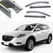 Купити Дефлектори вікон вітровики Benke для Mazda CX-9 2015- Хром Молдинг З Нержавіючої Сталі 3D (BMDC91523-W/S) 79898 Дефлектори вікон Mazda