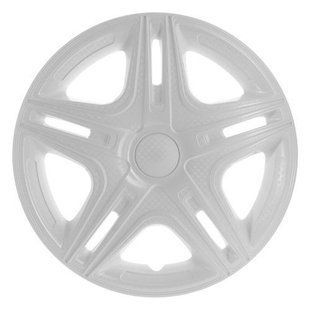 Купити Ковпак колеса Star Дакар R16 білий карбон, пласкі 2 шт 21883 16 (Star)