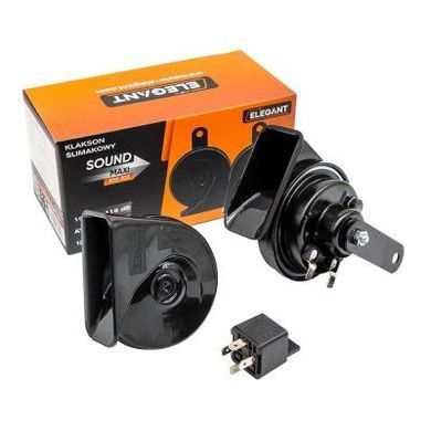 Купить Сигнал улитка Elegant MAXI 12V &Oslash;85 мм 105dB-118dB E9-стандарт двухконтактный (100 703) 39773 Сигналы 12V улитка Дисковые