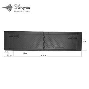 Купить Автоковрики универсальные для 2-й / 3-й ряд 1600x440 см из 2 шт 35269 Универсальные Коврики в салон