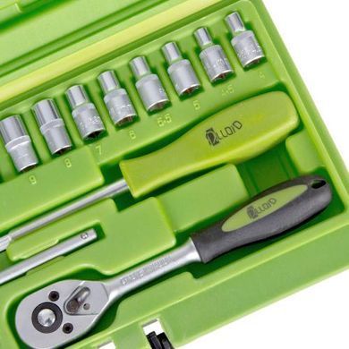 Купить Набор головок Alloid 1/4" 17 шт (НГ-2017П) 86187 Наборы инструментов