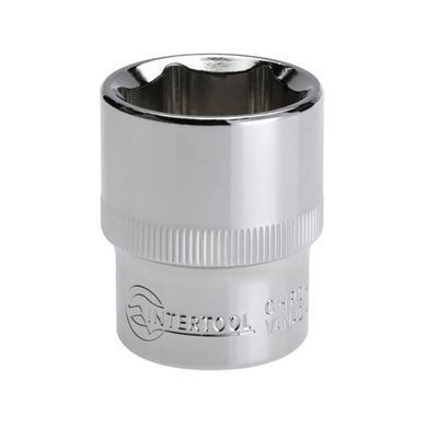 Купити Головка шестигранна 1/2" 24мм x 38мм CrV INTERTOOL ET-0024 77983 Торцеві головки, шестигранники та зірки