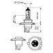 Купить Автолампа галогенная Philips Diamon Vision H4 12V 60/55W 5000K 2 шт (12342DVS2) 38409 Галогеновые лампы Philips - 5 фото из 6