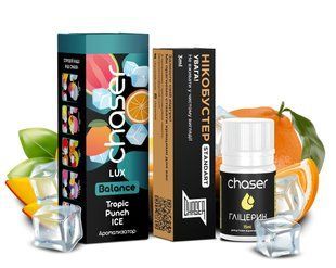 Купить Жидкость Chaser Самозамес Balance Lux Tropic Punch Ice (limited) Глицерин 12мл Премикс 15мл Бустер 3мл 79431 Жидкости от CH
