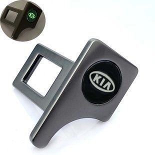 Купить Заглушка ремня безопасности Kia Люминесцентный логотип Темные 1 шт 58296 Заглушки ремня безопасности