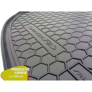 Купить Автомобильный коврик в багажник Hyundai Santa Fe (DM) 2012- 5 мест / Резиновый (Avto-Gumm) 28616 Коврики для Hyundai