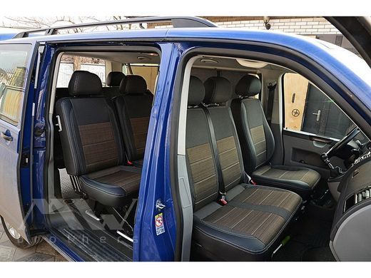Купить Авточехлы модельные MW Brothers для Volkswagen T 6 Caravelle ( 8 - 9 мест ) c 2011 60121 Чехлы модельные MW Brothers