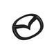 Купити Емблема Mazda 115&times;93мм Чорна пластик (на скотчі та з 2 напрямними) (вир-во Завод) CH 90370 Емблеми на іномарки - 1 фото из 3