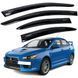 Купити Дефлектори вікон вітровики Acrylic для Mitsubishi Lancer X 2007- Гнучкі 44600 Дефлектори вікон Mitsubishi - 1 фото из 9