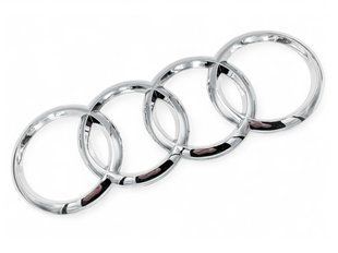 Купити Задня емблема Audi Хром 185х65 мм на скотчі Плоска (Завод) 88674 Емблеми на іномарки