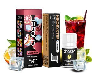 Купить Жидкость Chaser Самозамес Balance Lux Sangria Ice (limited) Глицерин 12мл Премикс 15мл Бустер 3мл 79432 Жидкости от CH
