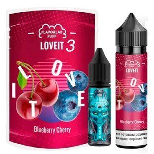 Купити Рідина Самозаміс Flavorlab Love IT 60ml 3мг (органіка) Blueberry Cherry Черника Вишня 79810 Рідини FL