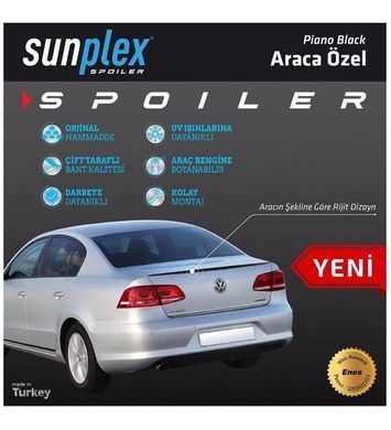 Купити Спойлер багажника Лип Volkswagen Passat B8 2015-2022 SunPlex (SPO-2026102) 63303 Спойлери на кришку багажника