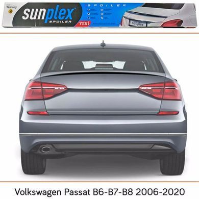 Купити Спойлер багажника Лип Volkswagen Passat B8 2015-2022 SunPlex (SPO-2026102) 63303 Спойлери на кришку багажника