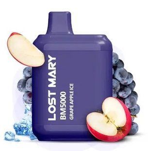Купить Lost Mary BM5000 5% Grape Apple Ice - Яблоко Виноград Лед 66428 Одноразовые системы