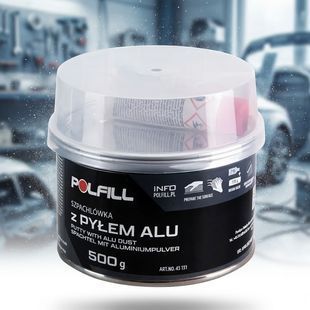 Купить Шпатлевка с алюминием Polfill 500 гр с отвердителем (43131) 101350 Краски аэрозольные