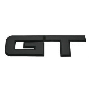 Купить Эмблема надпись GT для Ford Mustang черная 174х45 мм металл (на скотче) 94678 Эмблема надпись на иномарки