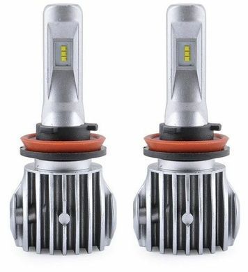 Купити LED лампи автомобільні Solar H7 12/24V 40W 6500K 6000Lm IP65 радіатор та кулер (CANBUS з обманкою) 2 шт (8607) 57543 LED Лампи Solar