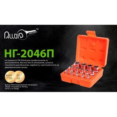 Купить Набор головок торкс Alloid 1/4" 3/8" 1/2" DR Е4-Е24 14 шт (НГЕ-424K) 86191 Наборы инструментов