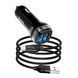 Купити Автомобільний зарядний пристрій Hoco Z40 2USB 2.4A Micro USB Чорний 56177 Зарядний пристрій - USB Адаптери - Розгалужувачі - FM Модулятори - 2 фото из 5