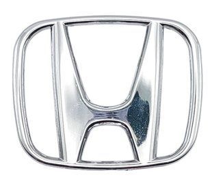 Купити Емблема керма Honda Хром 50х40 мм Пластикна скотче (Завод) 88548 Емблеми на іномарки