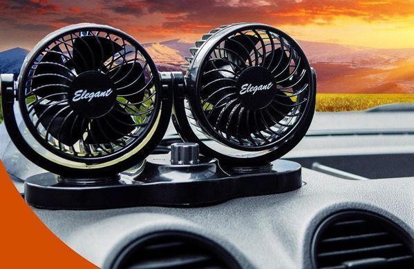 Купить Автомобильный вентилятор Elegant 12V на подставке два режима 10 см (EL101 545) 8865 Вентиляторы и тепловентиляторы для авто