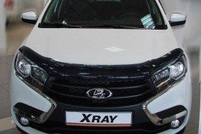 Купити Дефлектор капоту мухобійка для ВАЗ X-RAY, hb, 2016- 6939 Дефлектори капота LADA (ВАЗ)