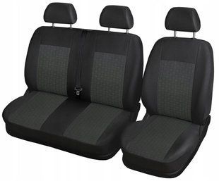 Купить Чехлы модельные 2+1 для Volkswagen T4 1990-2003 плотная ткань жакард Черные 89922 Чехлы для сиденья модельные