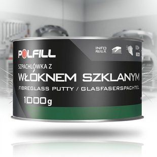 Купить Шпатлевка с стекловолокном Polfill 1000 гр с отвердителем (43115) 101353 Краски аэрозольные