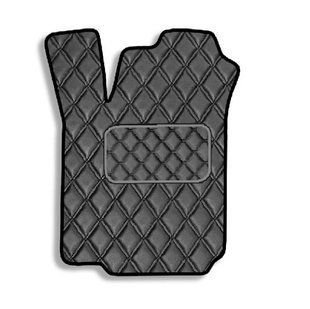 Купить Водительский коврик для Volkswagen Jetta / Bora 1998-2005 Экокожа с подпятником 1 шт (Rombus) 80921 Коврики для Volkswagen