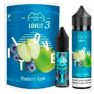 Купити Рідина Самозаміс Flavorlab Love IT 60ml 3мг (органіка) Blueberry Apple Черника Яблоко 79814 Рідини FL