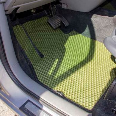 Купить Коврики в салон EVA для Renault Scenic / Grand Scenic II 2003-2009 с подпятником Черные-Черный кант 5 шт 64495 Коврики для Renault