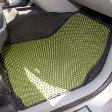 Купить Коврики в салон EVA для Renault Scenic / Grand Scenic II 2003-2009 с подпятником Черные-Черный кант 5 шт 64495 Коврики для Renault