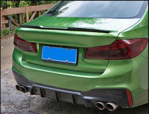 Купити Спойлер багажника універсальний TPU 120 см V-Type / 3М скотч / Чорний глянець 39675 Спойлери на кришку багажника
