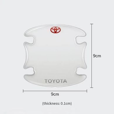 Купить Комплект защитных пленок Нано под ручки авто Toyota 4 шт 40153 Защитная пленка для порогов и ручек