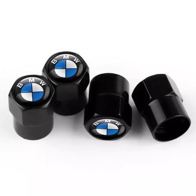 Купить Колпак вентиля колеса BMW БМВ 4 шт Тюнинг Черные 89038 Защитные колпачки на ниппеля
