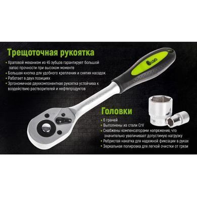 Купить Набор головок Alloid 1/2" 20 шт 8-32 мм 86194 Наборы инструментов