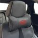 Купить Подушка на подголовник с логотипом BYD Экокожа 3D Цветной лого Черная-Черный кант 1 шт 91792 Подушки на подголовник - под шею