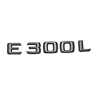 Купити Емблема напис E300L для Mercedes-Benz E-Class чорна глянцева 170х23 мм пластик (на скотчі) 94734 Емблема напис на іномарки