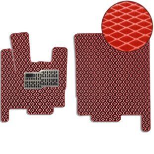 Купить Коврики в салон EVA для DAF XF 95 2002-2006 с подпятником Красные 2 шт 84500 Коврики для DAF
