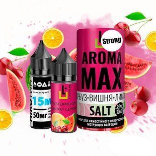 Купить Жидкость Самозамес Flavorlab Aroma MAX 30мл 50мг Watermelon Cherry Lemon Арбуз Вишня Лимон 79866 Жидкости FL