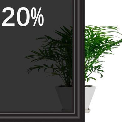 Купити Тонувальна плівка Професійна VLT 20% IR 60% UV 90% Ширина 75 см Довжина 1 Метр Антицарапка (AS20) 101236 Плівка тонувальна