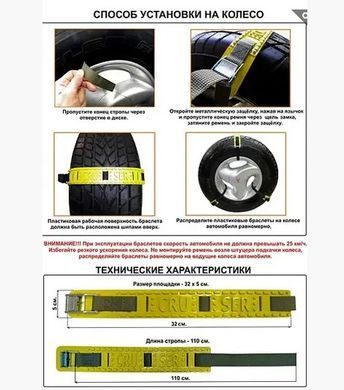 Купити Ремінь пластик CRUSER універсальний антиковзкий 4,5х30 см 1 шт 24987 Ланцюги та Траки Протиковзання