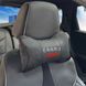 Купить Подушка на подголовник с логотипом Audi Экокожа 3D Цветной лого Черная-Черный кант 1 шт 8327 Подушки на подголовник - под шею - 1 фото из 4