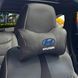 Купить Подушка на подголовник с логотипом Hyundai Экокожа 3D Цветной лого Черная-Коричневый кант 1 шт 91709 Подушки на подголовник - под шею
