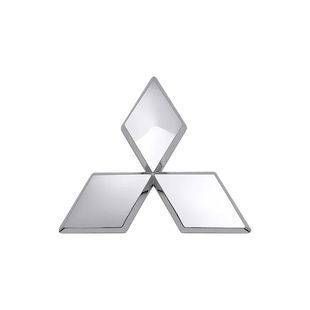 Купити Емблема Mitsubishi 106х93 мм Хром Пластикна скотче (Завод) 89264 Емблеми на іномарки