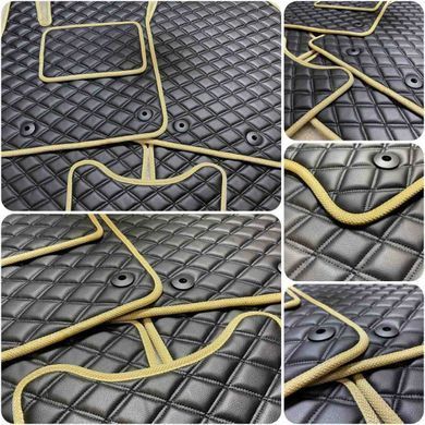 Купить Коврики в салон для Renault Master 3 2010-2019 Экокожа с подпятником Красные 2 шт (Rombus) 83969 Коврики для Renault