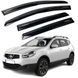 Купить Дефлекторы окон ветровики Acrylic для Nissan Qashqai 2007-2014 Гибкие 44608 Дефлекторы окон Nissan - 1 фото из 4